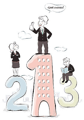 EPS 전신 구름 여자 남자 일러스트 회사 비즈니스 성공 사람 20대 건물 세명 30대 비즈니스라이프 경쟁 우승 비즈니스맨 비즈니스우먼 순위 2위 3위 성인만 국내일러스트 자연요소 라이프스타일 건축물 컨셉 청년 장년 최고 직장인 파일형식 벡터