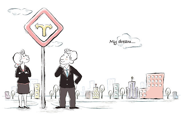 EPS 주간 전신 나무 구름 여자 남자 일러스트 비즈니스 사람 20대 야외 두명 건물 30대 비즈니스라이프 꿈 도시 표지판 비즈니스맨 비즈니스우먼 선택 목표 갈림길 동료 고민 성인만 국내일러스트 자연요소 식물 라이프스타일 건축물 감정 길 컨셉 관계 알림판 청년 장년 직장인 파일형식 벡터