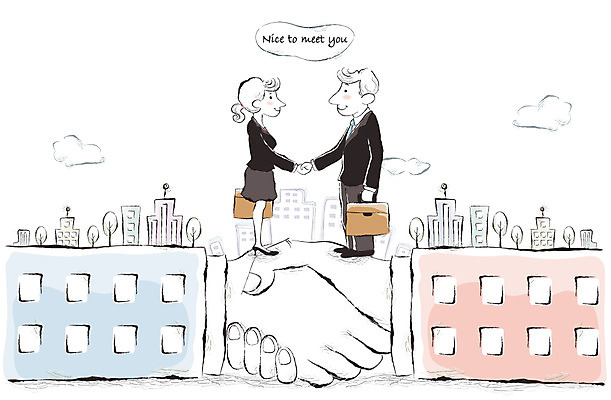 EPS 전신 나무 구름 손 여자 남자 서류가방 일러스트 회사 비즈니스 창문 모션 악수 협상 사람 20대 두명 건물 30대 비즈니스라이프 거래 비즈니스맨 비즈니스우먼 동료 계약 성인만 국내일러스트 자연요소 식물 라이프스타일 건축물 가방 관계 손짓 청년 신체부위 장년 직장인 파일형식 벡터