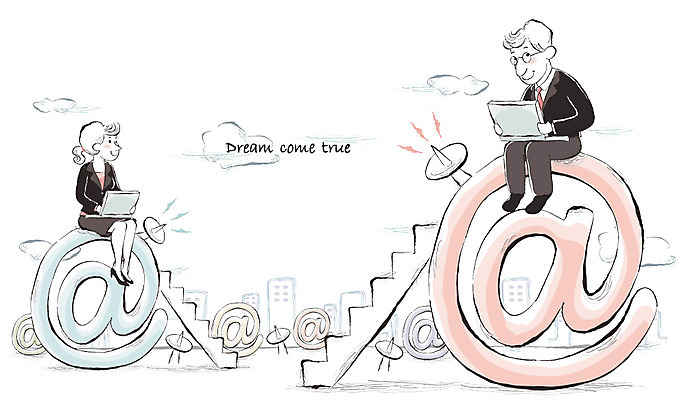 EPS 주간 전신 구름 여자 남자 인터넷 일러스트 비즈니스 성공 커뮤니케이션 정보통신 사람 20대 야외 두명 30대 비즈니스라이프 노트북 업무 비즈니스맨 비즈니스우먼 작업실 동료 하이테크 위성장비 웹비즈니스 성인만 국내일러스트 자연요소 라이프스타일 컨셉 통신 관계 기술 청년 장년 전자제품 장비 정보 작업 직장인 파일형식 벡터