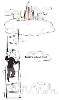 EPS 전신 구름 남자 무지개 일러스트 회사 비즈니스 사다리 성공 한명 사람 빌딩 20대 성인 건물 30대 비즈니스라이프 비즈니스맨 과정 실현 남자만 남자한명만 성인남자만 성인만 국내일러스트 자연요소 1 라이프스타일 건축물 컨셉 청년 장년 도구 직장인 파일형식 벡터