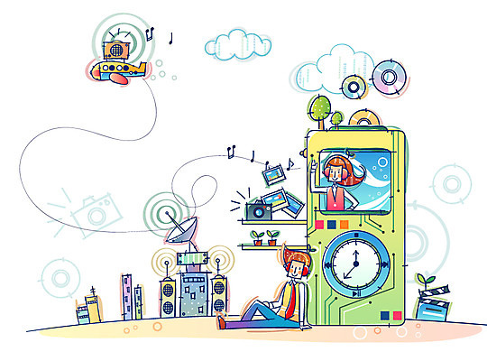 EPS 구름 여자 남자 산업 일러스트 비즈니스 비행기 첨단산업 안테나 사람 두명 건물 카메라 스피커 통신기기 CD MP3 클래퍼보드 하이테크 국내일러스트 자연요소 건축물 음향기기 통신 항공교통 대중교통 기술 전자제품 기계 파일형식 벡터