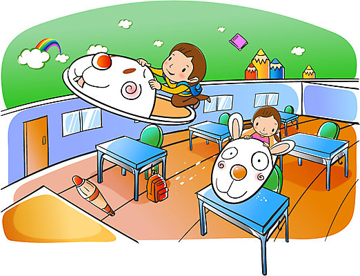 EPS 구름 학생 여자 어린이교육 교육 남자 어린이 무지개 일러스트 교실 학교 상상 실내 실내화 사람 두명 연필 스쿨라이프 책상 어린이만 국내일러스트 자연요소 라이프스타일 가구 신발 학용품 내부 필기구 파일형식 벡터