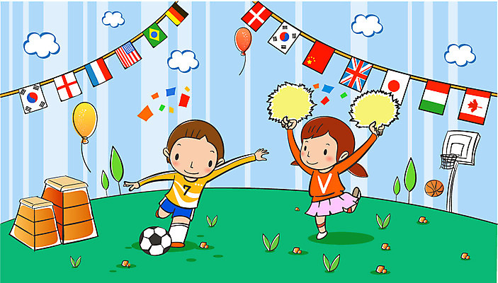 EPS 주간 학생 여자 어린이교육 교육 남자 어린이 일러스트 교과목 응원 농구 사람 야외 두명 운동 스쿨라이프 축구 운동장 골대 치어리더 체육교육 체육대회 뜀틀 만국기 어린이만 국내일러스트 자연요소 라이프스타일 스포츠용품 스포츠시설 학교 건강 구기 공간 국기 체육 대회 파일형식 벡터