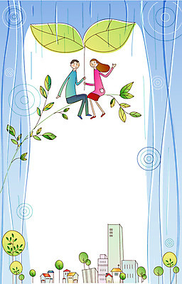 EPS 나무 여자 남자 행복 일러스트 주택 사람 20대 두명 건물 30대 울타리 보호 사회이슈 사회복지 법 정의 정부 성인만 국내일러스트 식물 건축물 감정 컨셉 청년 장년 담장 복지 파일형식 벡터