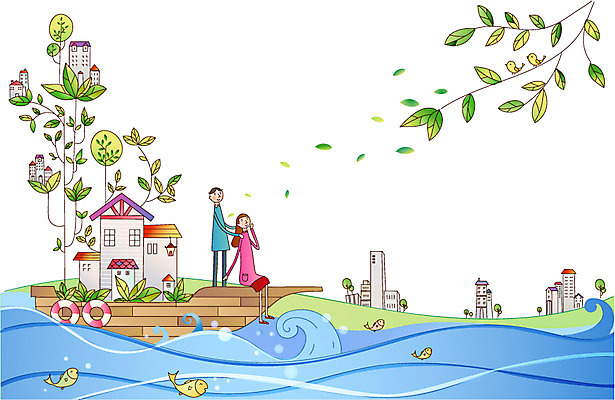 EPS 여자 남자 일러스트 주택 사람 20대 두명 건물 30대 사회이슈 사회복지 서민경제 영세민 임대주택 주택난 풍랑 힘듦 선박 성인만 국내일러스트 건축물 파도 컨셉 수상교통 부동산 청년 장년 경제 복지 파일형식 벡터