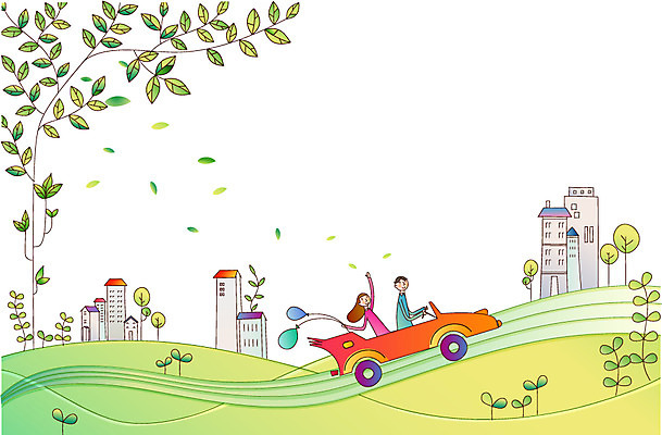 EPS 주간 나무 커플 여자 남자 여유 여행 일러스트 자동차 주택 사람 20대 야외 두명 건물 30대 새싹 드라이브 사회이슈 사회복지 오픈카 풍선 성인만 국내일러스트 자연요소 식물 건축물 감정 육상교통 컨셉 관계 승용차 청년 장년 운전 복지 파일형식 벡터