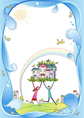 EPS 주간 여자 남자 행복 파도 무지개 일러스트 주택 어류 사람 20대 야외 두명 건물 30대 기쁨 이사 사회이슈 사회복지 배송 성인만 국내일러스트 자연요소 건축물 감정 바다 컨셉 청년 장년 수중동물 복지 파일형식 벡터