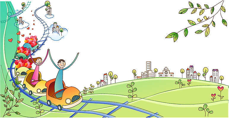 EPS 구름 여자 남자 행복 일러스트 주택 사랑 사람 20대 두명 건물 30대 하트 사회 놀이기구 사회이슈 사회복지 즐거움 롤러코스터 분배 하트꽃 성인만 국내일러스트 자연요소 모양 건축물 꽃 감정 컨셉 청년 장년 복지 공동체 파일형식 벡터