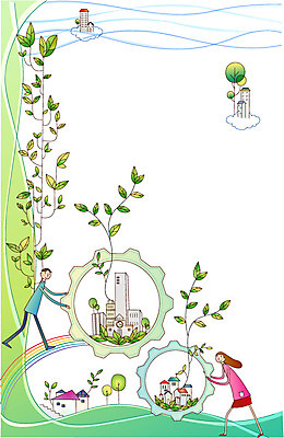 EPS 여자 남자 무지개 일러스트 회사 협력 나뭇잎 주택 사람 20대 두명 건물 30대 도움 사회이슈 사회복지 톱니바퀴 시민 공존 성인만 국내일러스트 자연요소 건축물 컨셉 잎 비즈니스 청년 장년 복지 국민 파일형식 벡터
