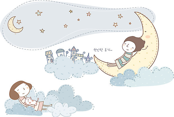 EPS 구름 커플 여자 남자 감정 별 일러스트 상상 휴식 사랑 사람 20대 야외 두명 건물 10대 마을 고양이 꿈 달 잠 수면 야간 초승달 편안함 심플 국내일러스트 자연요소 건축물 컨셉 포유류 관계 청소년 청년 물 반려동물 감각 파일형식 벡터
