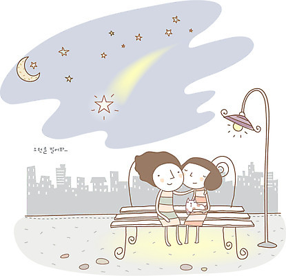 EPS 커플 공원 공공시설 여자 남자 감정 별 가로등 벤치 데이트 일러스트 상상 사랑 사람 풍경 20대 야외 두명 10대 고양이 꿈 달 도시 야간 초승달 유성 심플 소원 국내일러스트 자연요소 의자 포유류 관계 청소년 청년 반려동물 시설 파일형식 벡터