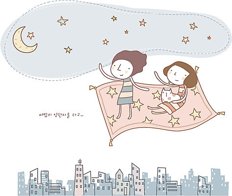 EPS 커플 여자 남자 감정 별 데이트 일러스트 상상 사랑 사람 풍경 빌딩 20대 야외 두명 건물 10대 판타지 고양이 카펫 꿈 도전 도시 야간 초승달 심플 국내일러스트 자연요소 건축물 포유류 관계 청소년 청년 반려동물 달 파일형식 벡터