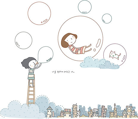 EPS 구름 커플 여자 남자 일러스트 사다리 상상 놀이 사랑 사람 풍경 20대 야외 두명 건물 10대 판타지 마을 고양이 꿈 도시 비눗방울 심플 비누거품 국내일러스트 자연요소 건축물 감정 포유류 관계 청소년 청년 반려동물 거품 도구 파일형식 벡터