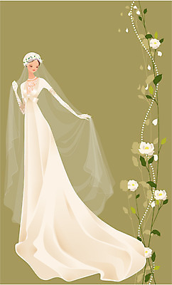 EPS 모델 여자 꽃 신부 웨딩드레스 포즈 결혼 일러스트 면사포 한명 사람 20대 성인 30대 뷰티 촬영 여자만 여자한명만 성인여자만 성인만 국내일러스트 식물 1 드레스 이벤트 청년 장년 결혼소품 파일형식 벡터