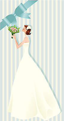 EPS 모델 여자 리본 신부 부케 웨딩드레스 포즈 결혼 일러스트 한명 사람 20대 성인 30대 뷰티 촬영 여자만 여자한명만 성인여자만 성인만 국내일러스트 1 드레스 꽃다발 이벤트 청년 장년 파일형식 벡터