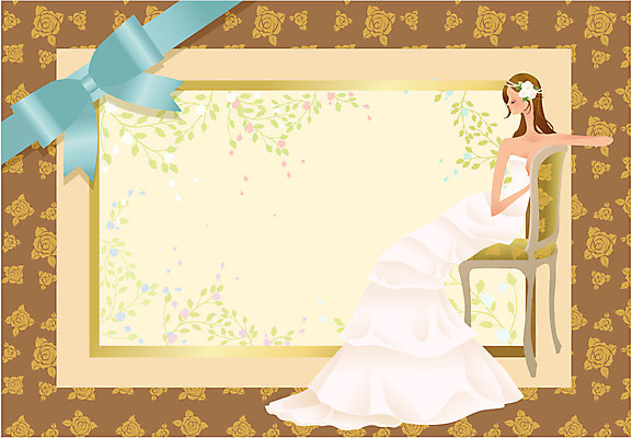 EPS 모델 여자 리본 신부 웨딩드레스 포즈 결혼 의자 일러스트 한명 사람 20대 성인 30대 소파 뷰티 촬영 여자만 여자한명만 성인여자만 성인만 국내일러스트 1 드레스 가구 이벤트 청년 장년 파일형식 벡터