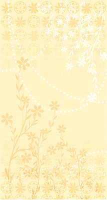 EPS 식물 문양 꽃 컬러 백그라운드 무늬 패턴 일러스트 사람없음 주황색 국내일러스트 파일형식 벡터