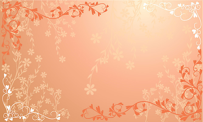 EPS 식물 문양 꽃 컬러 백그라운드 무늬 패턴 일러스트 사람없음 주황색 국내일러스트 파일형식 벡터