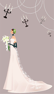 EPS 모델 여자 꽃 신부 부케 웨딩드레스 포즈 결혼 일러스트 촛불 한명 사람 20대 성인 30대 뷰티 촬영 여자만 여자한명만 성인여자만 성인만 국내일러스트 식물 1 드레스 꽃다발 초 이벤트 청년 장년 파일형식 벡터