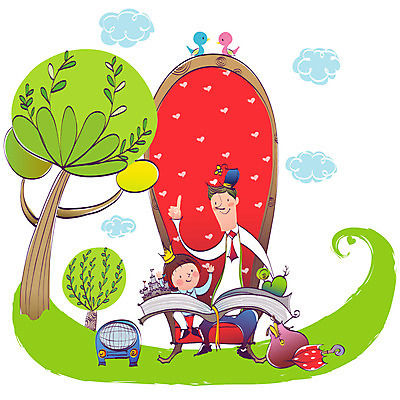 EPS 주간 나무 계절 여자 남자 행복 초등학생 어린이 가방 일러스트 우산 상상 자연 조류 이야기 사람 앉기 풍경 소녀 야외 두명 10대 소파 독서 귀여움 봄 기쁨 즐거움 라디오 아저씨 동화구연 십대만 국내일러스트 자연요소 식물 동물 학생 잡화 감정 컨셉 의자 모션 청소년 동화 전자제품 생태계 파일형식 벡터