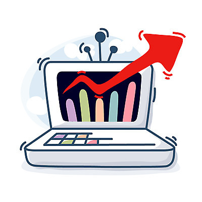 EPS 클립아트 구름 아이콘 화살표 비즈니스 통계 그래프 큐티아이콘 안테나 사람없음 경제 노트북 컴퓨터 사무용품 성장 발전 막대그래프 오브젝트 상승 서류판 2D아이콘 자연요소 컨셉 통신 문구용품 전자제품 파일형식 벡터