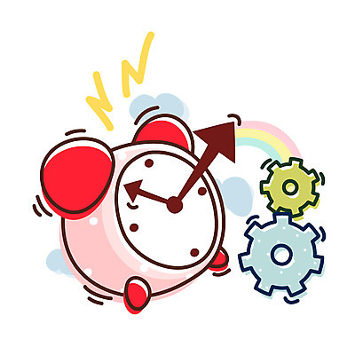 EPS 클립아트 구름 아이콘 시계 생활용품 무지개 비즈니스 큐티아이콘 사람없음 사무용품 자명종 시간 오브젝트 톱니바퀴 분침 시침 2D아이콘 자연요소 문구용품 알람 파일형식 벡터