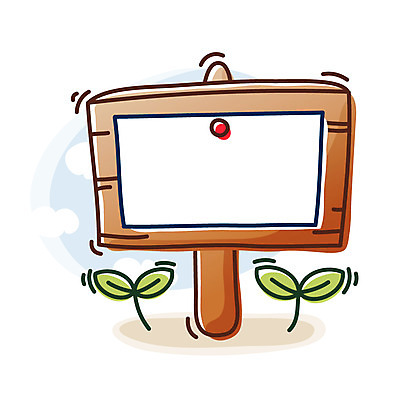 EPS 클립아트 구름 아이콘 비즈니스 큐티아이콘 알림판 사람없음 새싹 사무용품 알림 오브젝트 2D아이콘 자연요소 식물 문구용품 파일형식 벡터