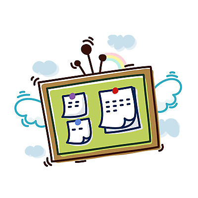 EPS 클립아트 구름 아이콘 종이 날개 비즈니스 큐티아이콘 안내 알림판 안테나 사람없음 사무용품 메모지 압정 알림 오브젝트 2D아이콘 자연요소 통신 문구용품 파일형식 벡터