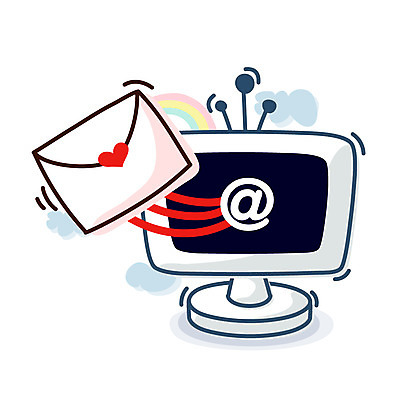 EPS 클립아트 구름 아이콘 무지개 인터넷 비즈니스 큐티아이콘 안테나 사람없음 컴퓨터 모니터 하트 네트워크 이메일 편지 오브젝트 2D아이콘 자연요소 모양 통신 전자제품 파일형식 벡터