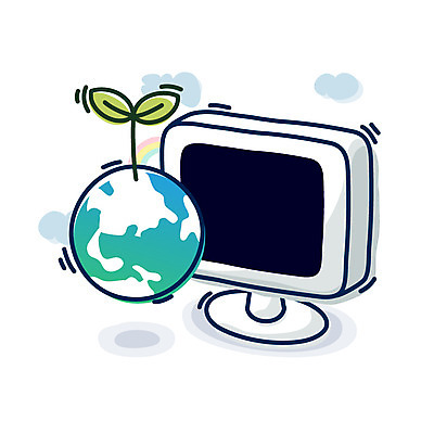 EPS 클립아트 구름 아이콘 지구 무지개 비즈니스 큐티아이콘 사람없음 컴퓨터 새싹 모니터 사무용품 오브젝트 2D아이콘 자연요소 식물 문구용품 전자제품 파일형식 벡터