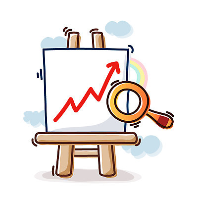 EPS 클립아트 구름 아이콘 화살표 무지개 비즈니스 돋보기 그래프 큐티아이콘 사람없음 금융 경제 사무용품 성장 증권 발표 보고 프레젠테이션 오브젝트 이젤 상승 2D아이콘 자연요소 컨셉 문구용품 미술도구 파일형식 벡터