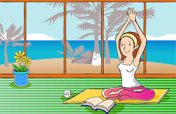 EPS 주간 나무 웰빙 여자 화분 여유 스포츠 바다 포즈 몸매관리 다이어트 일러스트 요가 모션 레저 실내 건강 한명 사람 앉기 20대 성인 취미 라이프 책 레포츠 운동 연습 즐거움 휴양지 여자만 여자한명만 성인여자만 청년만 청년여자만 성인한명만 청년여자한명만 성인여자한명만 성인만 국내일러스트 자연요소 식물 1 감정 청년 내부 생활 장소 파일형식 벡터