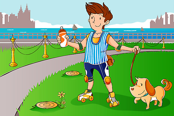 EPS 주간 남자 여유 스포츠 일러스트 모션 레저 건강 한명 사람 20대 성인 취미 야외 라이프 레포츠 운동 산책 롤러블레이드 강아지 즐거움 남자만 남자한명만 성인남자만 청년만 청년남자만 청년남자한명만 성인한명만 성인남자한명만 성인만 국내일러스트 자연요소 1 감정 휴식 청년 생활 반려동물 개 파일형식 벡터