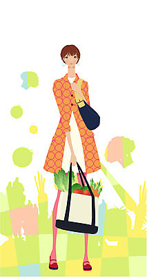 EPS 전신 우먼라이프 라이프스타일 웰빙 여자 몸매관리 다이어트 채소 가방 일러스트 건강 한명 서기 사람 20대 성인 쇼핑 장보기 건강관리 장바구니 외출 유기농 채식 채식주의자 여자만 여자한명만 성인여자만 청년만 청년여자만 성인한명만 청년여자한명만 성인여자한명만 성인만 국내일러스트 1 잡화 모션 관리 청년 생활 바구니 파일형식 벡터