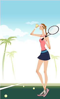 EPS 주간 전신 우먼라이프 라이프스타일 웰빙 계절 여자 스포츠 올림픽 몸매관리 다이어트 일러스트 하계올림픽 하늘 건강 한명 사람 20대 성인 야외 여름 운동복 야자수 운동 구기 건강관리 테니스 라켓 테니스라켓 테니스공 휴양지 열대기후 테니스복 여자만 여자한명만 성인여자만 청년만 청년여자만 성인한명만 청년여자한명만 성인여자한명만 성인만 국내일러스트 자연요소 나무 1 옷 스포츠용품 공 관리 청년 생활 장소 테니스용품 파일형식 벡터