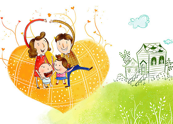 주간 전신 PSD 구름 계절 여자 남자 행복 어린이 일러스트 가정 가족 상상 페인터 엄마 날씨 수채화 주택 따뜻함 밝음 남매 사랑 사람 여러명 야외 여름 부모 맑음 화목 봄 자녀 하트 풀 아빠 포근함 핵가족 화사함 포토샵 효도 비트맵 효심 국내일러스트 자연요소 모양 식물 감정 다수 컨셉 관계 페인팅 건물 감각 파일형식