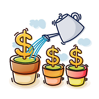 EPS 식물 아이콘 화분 돈 비즈니스 큐티아이콘 사람없음 금융 경제 달러 물뿌리개 화폐기호 물주기 투자 2D아이콘 기호 모션 재산 화폐 파일형식 벡터