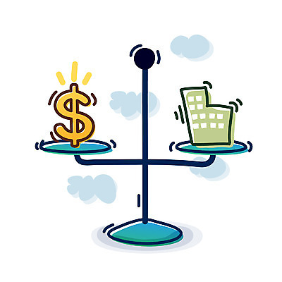 EPS 아이콘 돈 비즈니스 부동산 큐티아이콘 저울 빌딩 사람없음 건물 금융 경제 달러 재산 가격 재테크 오브젝트 가치평가 부동산시장 평평한 2D아이콘 건축물 컨셉 시장 평가 파일형식 벡터