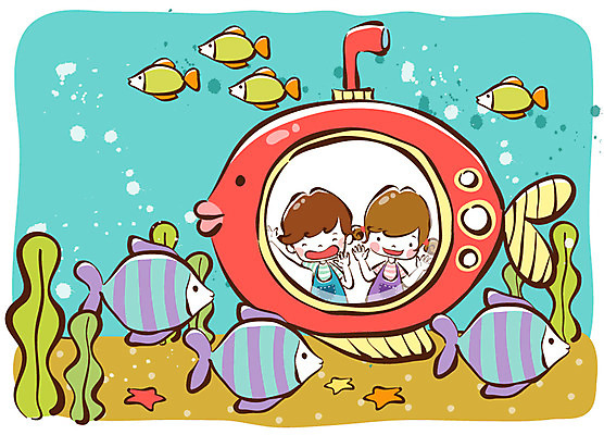 EPS 라이프스타일 여자 남자 어린이라이프 초등학생 어린이 여행 일러스트 놀이 불가사리 어류 서기 사람 소녀 소년 상반신 두명 라이프 생활 친구 귀여움 바닷속 해저 봄 우정 거품 물방울 잠수함 순수 즐거움 공기방울 신기함 놀라운 천진난만 어린이만 국내일러스트 학생 계절 감정 컨셉 관계 모션 극피동물 수중 수중동물 파일형식 벡터