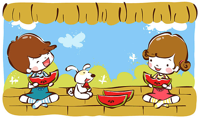EPS 주간 동물 구름 라이프스타일 계절 여자 열매 남자 어린이라이프 반려견 초등학생 어린이 과일 일러스트 하늘 방학 수박 여름방학 사람 앉기 소녀 소년 야외 두명 라이프 생활 친구 반려동물 귀여움 봄 우정 농촌 시골 개 강아지 과수원 순수 즐거움 원두막 천진난만 어린이만 국내일러스트 자연요소 식물 학생 감정 컨셉 농업 포유류 관계 모션 휴가 파일형식 벡터 여름_계절
