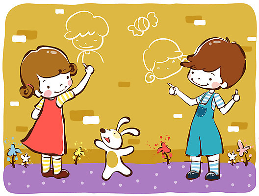 EPS 동물 라이프스타일 여자 남자 어린이라이프 반려견 초등학생 어린이 벽 일러스트 장난 놀이 서기 사람 소녀 소년 야외 두명 건물 라이프 생활 친구 담장 반려동물 귀여움 봄 우정 그리기 개 강아지 낙서 스케치 순수 즐거움 그림 천진난만 어린이만 국내일러스트 학생 건축물 계절 감정 컨셉 포유류 관계 모션 미술 파일형식 벡터