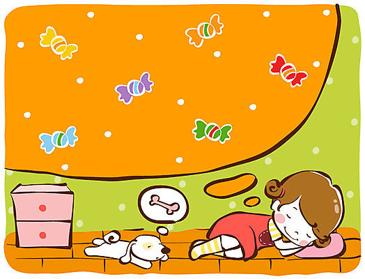 EPS 동물 라이프스타일 여자 어린이라이프 반려견 초등학생 어린이 일러스트 베개 상상 뼈 실내 사탕 한명 사람 소녀 라이프 생활 반려동물 귀여움 봄 꿈 방 잠 수면 개 강아지 순수 즐거움 서랍장 낮잠 천진난만 여자만 여자한명만 어린이만 소녀만 소녀한명만 국내일러스트 1 학생 계절 감정 가구 컨셉 포유류 침구 디저트 내부 물 파일형식 벡터