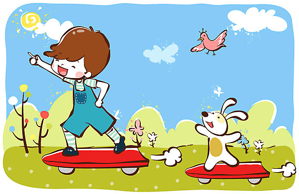 EPS 주간 라이프스타일 공원 공공시설 남자 어린이라이프 반려견 초등학생 어린이 일러스트 조류 한명 서기 사람 소년 야외 라이프 생활 반려동물 태양 귀여움 봄 우정 스케이트보드 개 강아지 순수 즐거움 천진난만 남자만 남자한명만 어린이만 소년만 소년한명만 국내일러스트 자연요소 동물 1 학생 계절 감정 컨셉 포유류 모션 친구 보드_스포츠 시설 파일형식 벡터