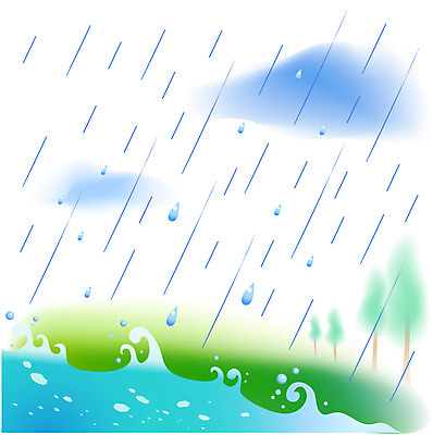 EPS 나무 구름 사계절 계절 백그라운드 일러스트 자연 날씨 풍경 사람없음 야외 물 여름 비 개울 빗방울 절기 장마 소서 국내일러스트 자연요소 식물 강 비_날씨 생태계 파일형식 벡터