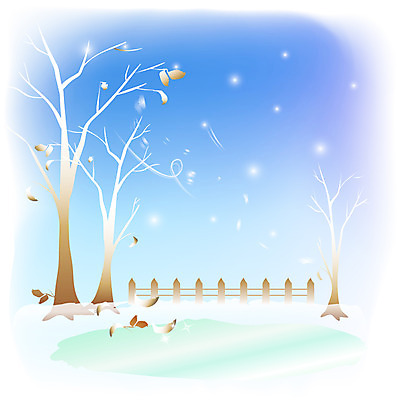 EPS 나무 식물 사계절 계절 백그라운드 낙엽 겨울 일러스트 자연 바람 나뭇잎 풍경 사람없음 야외 울타리 추위 눈 절기 대설 빙판 겨울배경 국내일러스트 자연요소 잎 날씨 담장 생태계 파일형식 벡터