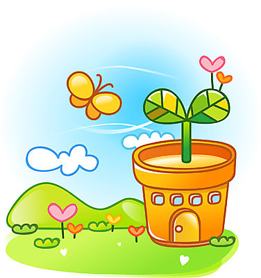 EPS 주간 식물 구름 사계절 계절 화분 나비 곤충 백그라운드 일러스트 자연 하늘 산 풍경 사람없음 야외 새싹 귀여움 봄 하트 봄배경 국내일러스트 자연요소 모양 동물 컨셉 생태계 파일형식 벡터