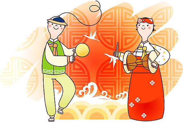 EPS 전신 클립아트 한국전통 전통 부부 커플 여자 명절 기념일 남자 행복 전통문화 악기 음악 파도 일러스트 신혼부부 새해 산 국악기 미소 사람 20대 두명 30대 설날 전통문양 전통놀이 공연 춤 한복 풍물놀이 사물놀이 즐거움 장구 꽹과리 농악무 성인만 국내일러스트 문양 감정 문화 바다 관계 놀이 문화예술 타악기 한국 표정 국악 이벤트 청년 장년 전통의상 전통공연 신혼 파일형식 벡터