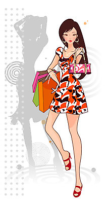 EPS 전신 모델 직업 우먼라이프 라이프스타일 긴머리 원피스 여자 패션 포즈 일러스트 목걸이 한명 서기 들기 사람 20대 성인 쇼핑 청춘 치마 쇼핑백 귀걸이 핸드백 하이힐 성인여자한명만 국내일러스트 1 헤어스타일 옷 구두 컨셉 가방 장신구 모션 하의 청년 생활 여성화 여자한명만 성인여자만 파일형식 벡터