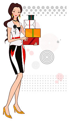 EPS 전신 모델 직업 우먼라이프 라이프스타일 긴머리 여자 패션 포즈 일러스트 선물 한명 서기 들기 사람 20대 성인 선물상자 쇼핑 청춘 치마 상자 귀걸이 하이힐 코사지 성인여자한명만 국내일러스트 1 헤어스타일 구두 컨셉 장신구 모션 하의 청년 생활 여성화 여자한명만 성인여자만 파일형식 벡터